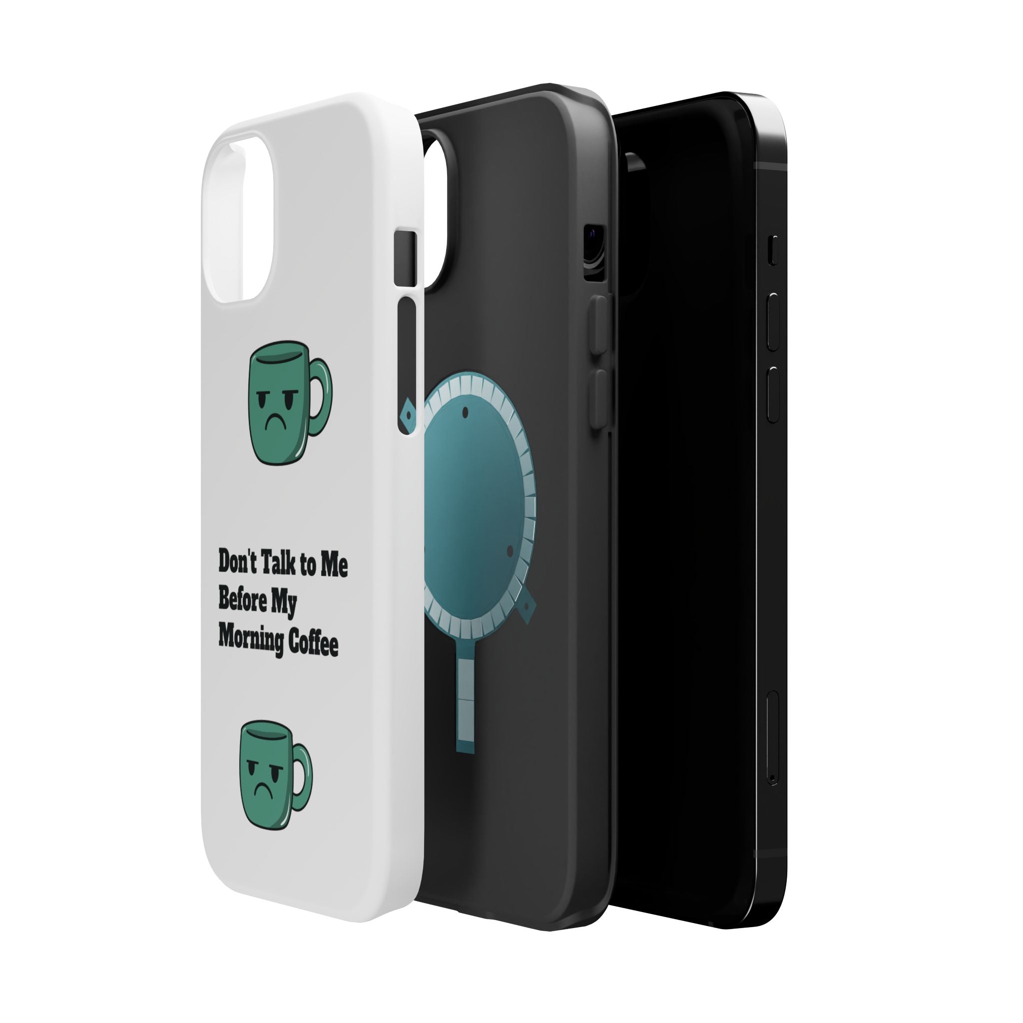 Coffee-Themed Magnetic Phone Cases, Funny Gift for Coffee Lovers, Morning Essential, Quirky Phone Accessories, Unique Merchandise