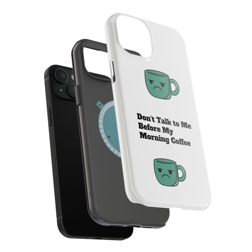 Coffee-Themed Magnetic Phone Cases, Funny Gift for Coffee Lovers, Morning Essential, Quirky Phone Accessories, Unique Merchandise