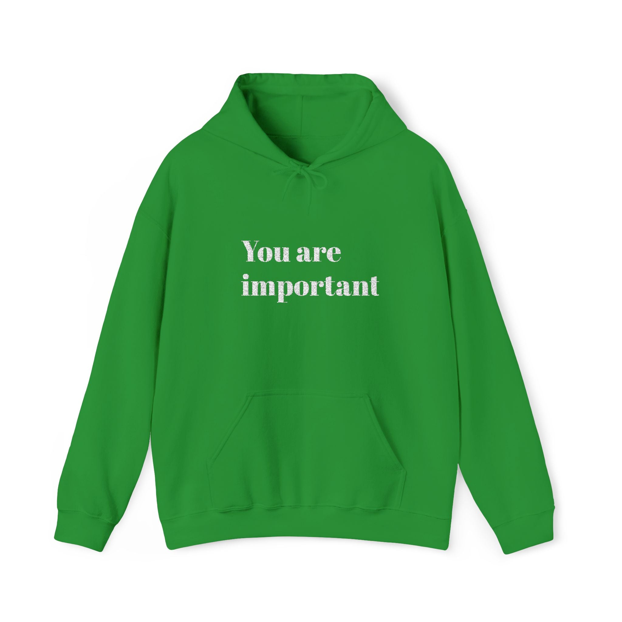 Empowering Hoodie - You Are Important, Motivational Gift, Cozy Sweatshirt, Unisex Fashion, Positive Vibes, Self-Love Apparel