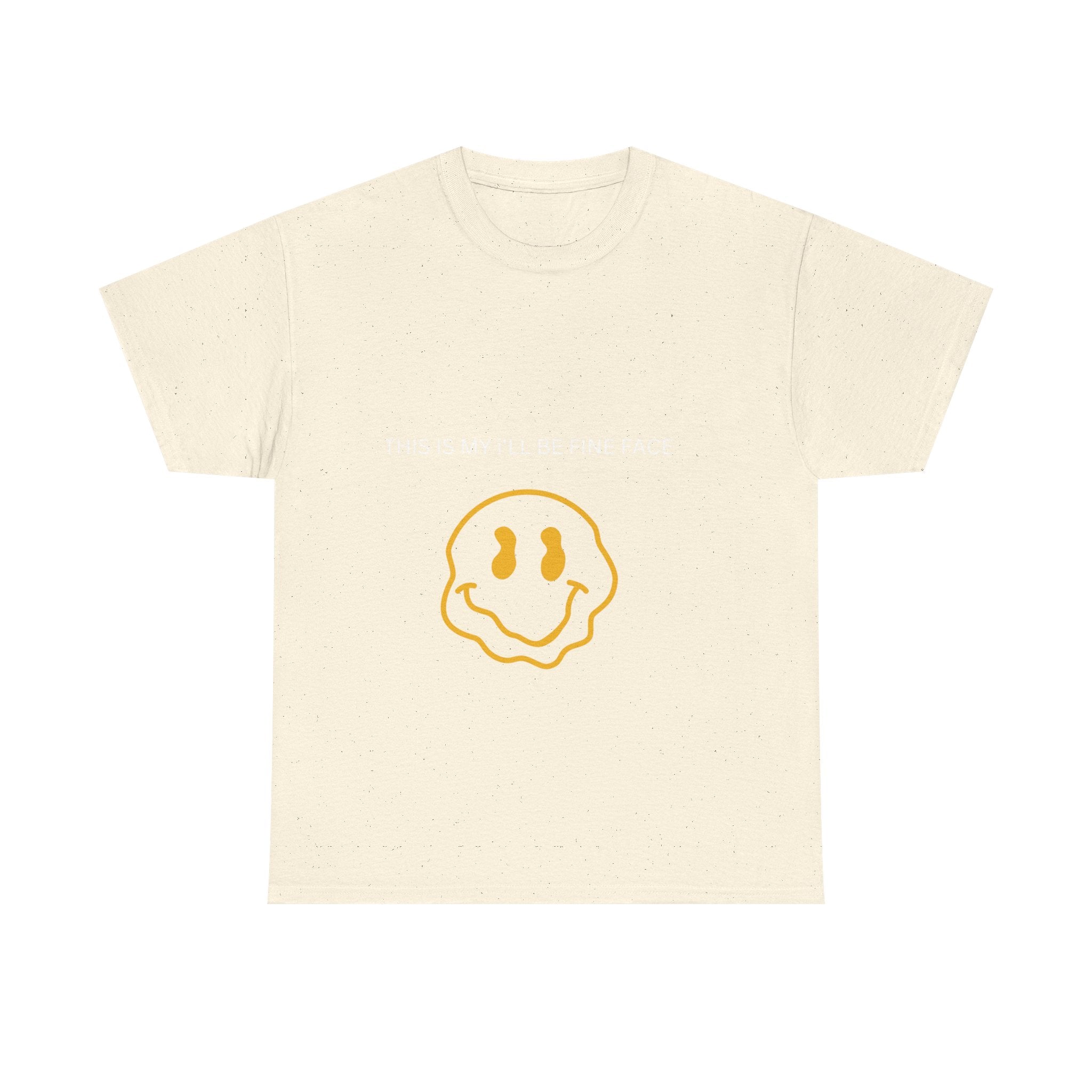 Happy Face Cotton Tee | Fun Graphic Shirt | Unisex T-Shirt for Casual Wear, Gifts, Festivals, Everyday Fashion