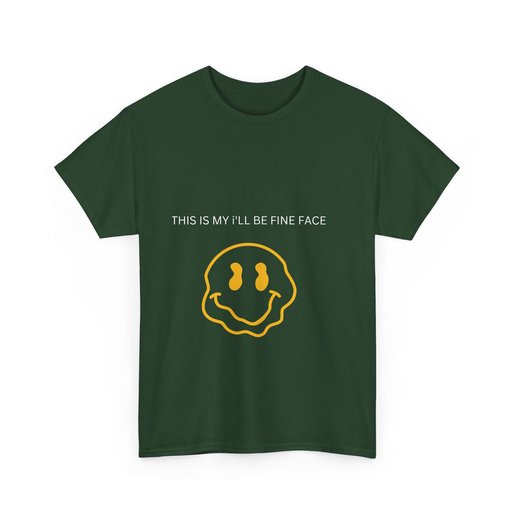 Happy Face Cotton Tee | Fun Graphic Shirt | Unisex T-Shirt for Casual Wear, Gifts, Festivals, Everyday Fashion