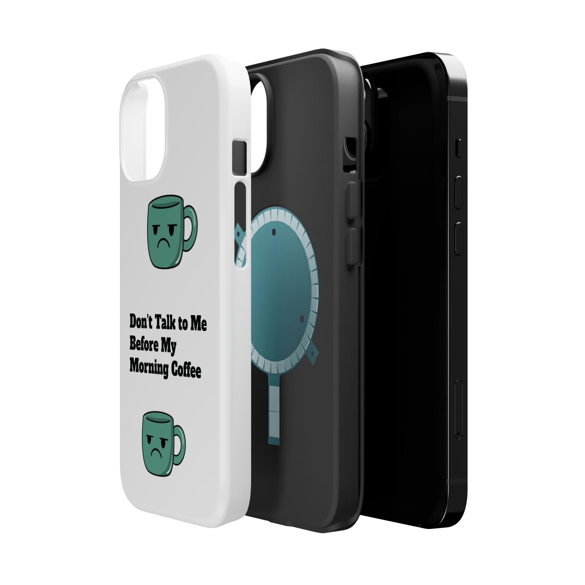 Coffee-Themed Magnetic Phone Cases, Funny Gift for Coffee Lovers, Morning Essential, Quirky Phone Accessories, Unique Merchandise