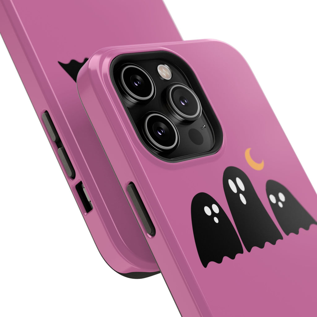 Ghostly Boo University Impact-Resistant Cases, Cute Phone Cover, Halloween Gift, College Student Accessory, Alumni Case