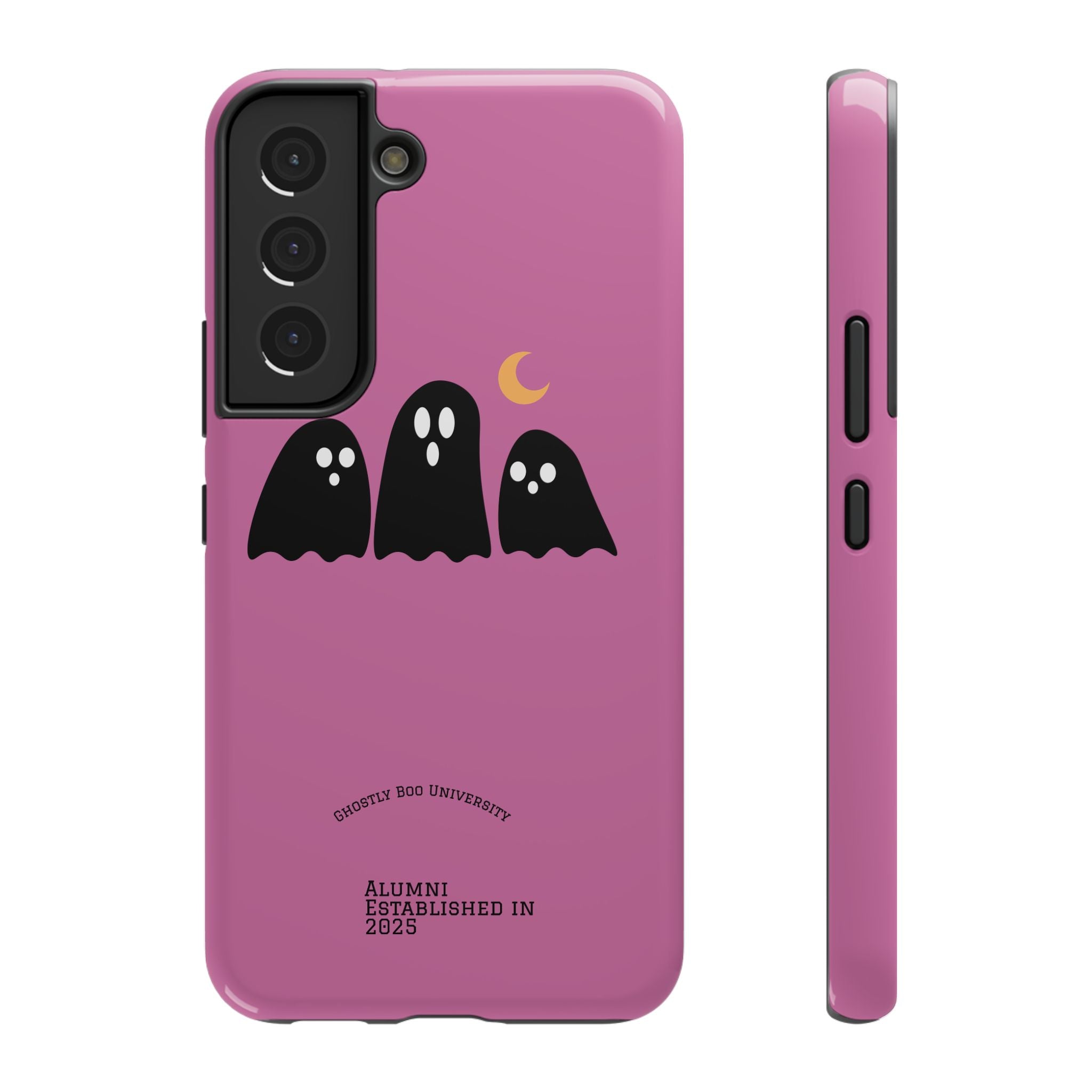 Ghostly Boo University Impact-Resistant Cases, Cute Phone Cover, Halloween Gift, College Student Accessory, Alumni Case