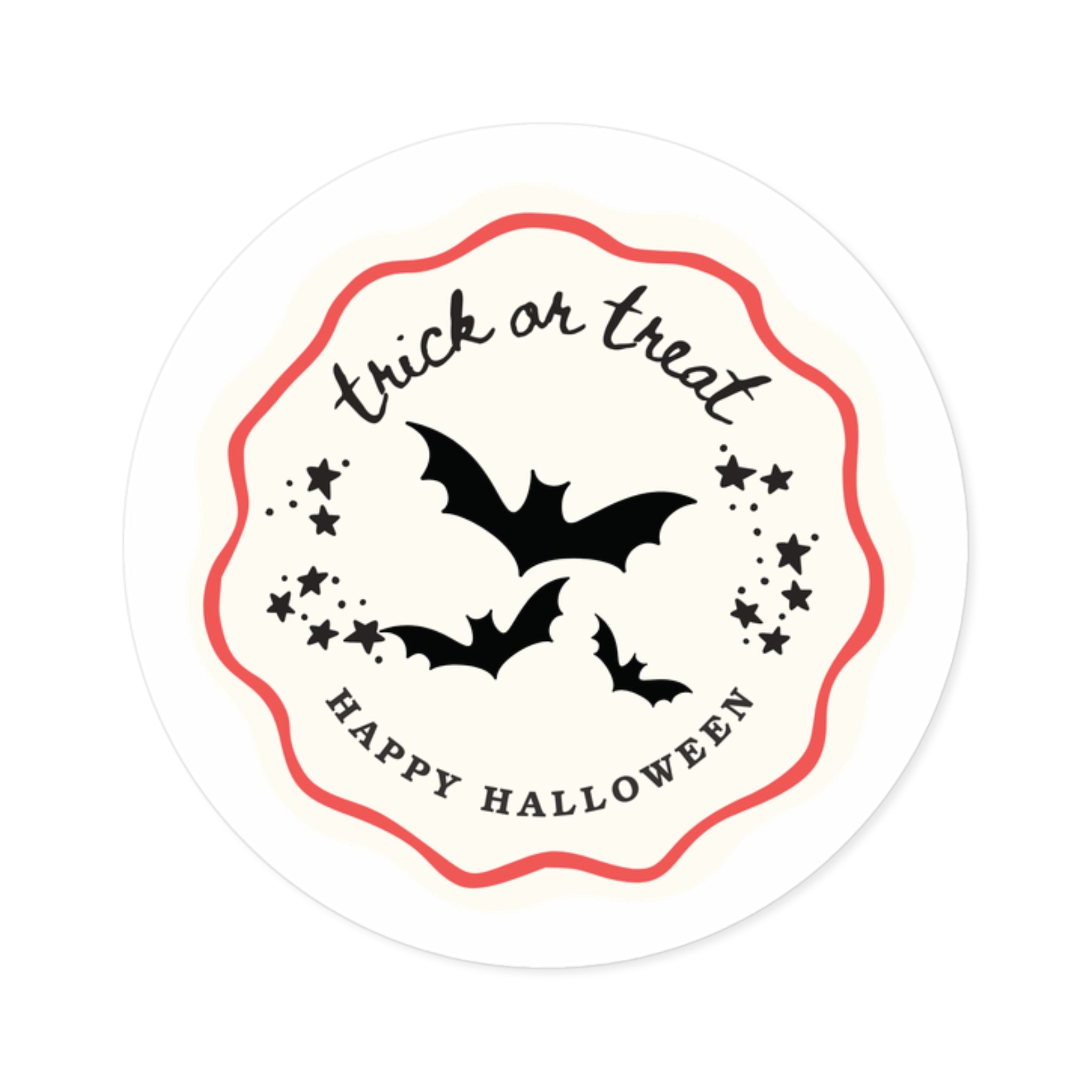 Halloween Trick or Treat Stickers, Spooky Party Decor, Customizable Holiday Labels, Indoor Outdoor Use, Halloween Gift Ideas