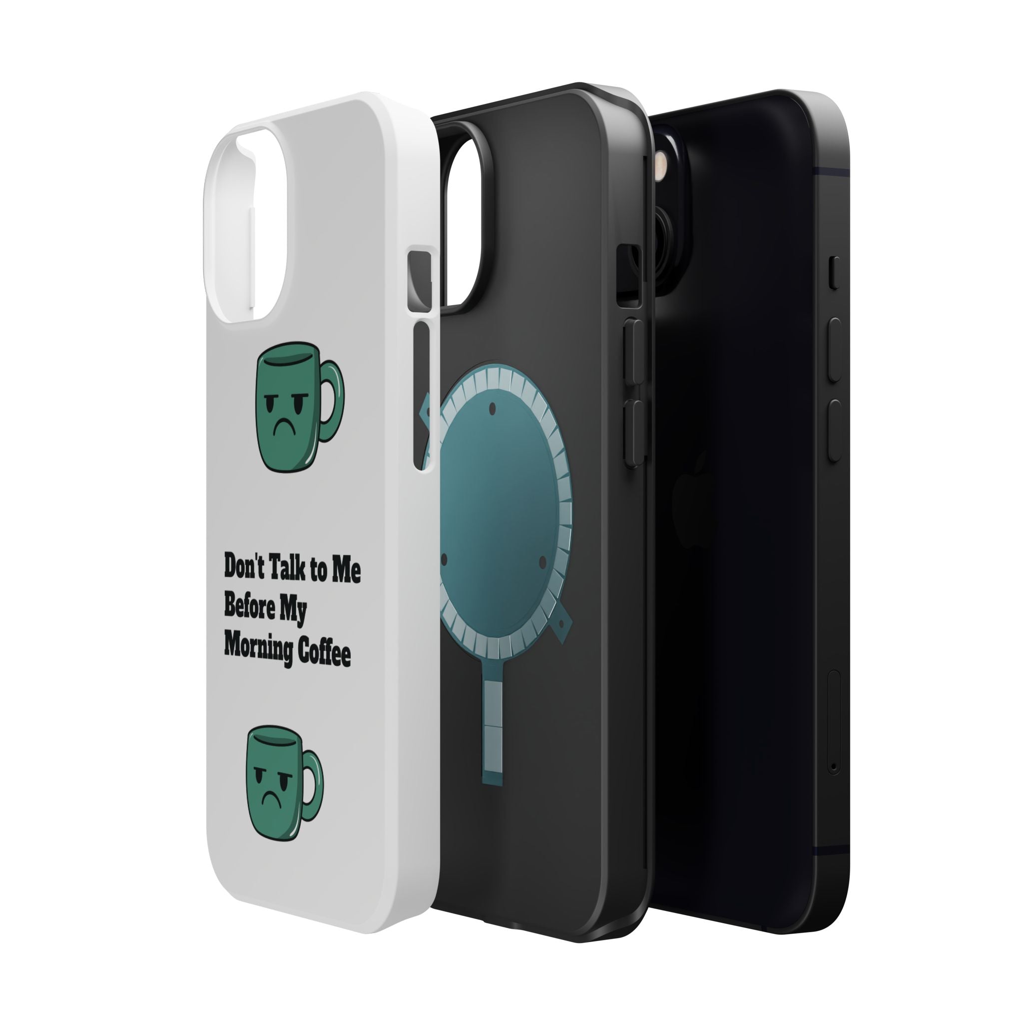 Coffee-Themed Magnetic Phone Cases, Funny Gift for Coffee Lovers, Morning Essential, Quirky Phone Accessories, Unique Merchandise