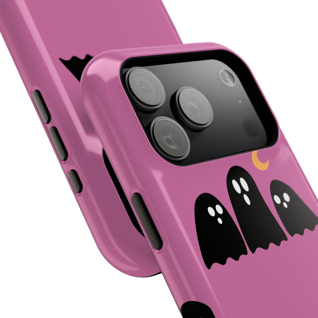 Ghostly Boo University Impact-Resistant Cases, Cute Phone Cover, Halloween Gift, College Student Accessory, Alumni Case