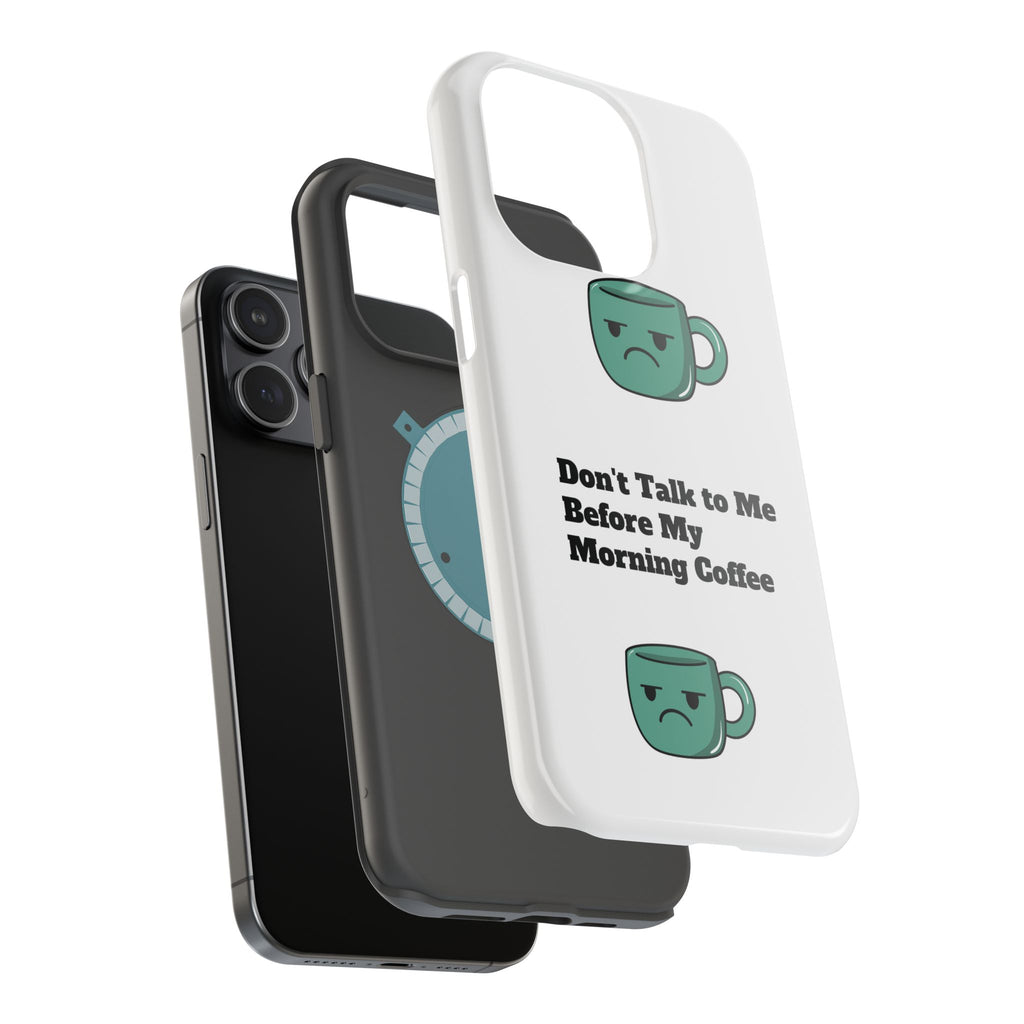 Coffee-Themed Magnetic Phone Cases, Funny Gift for Coffee Lovers, Morning Essential, Quirky Phone Accessories, Unique Merchandise
