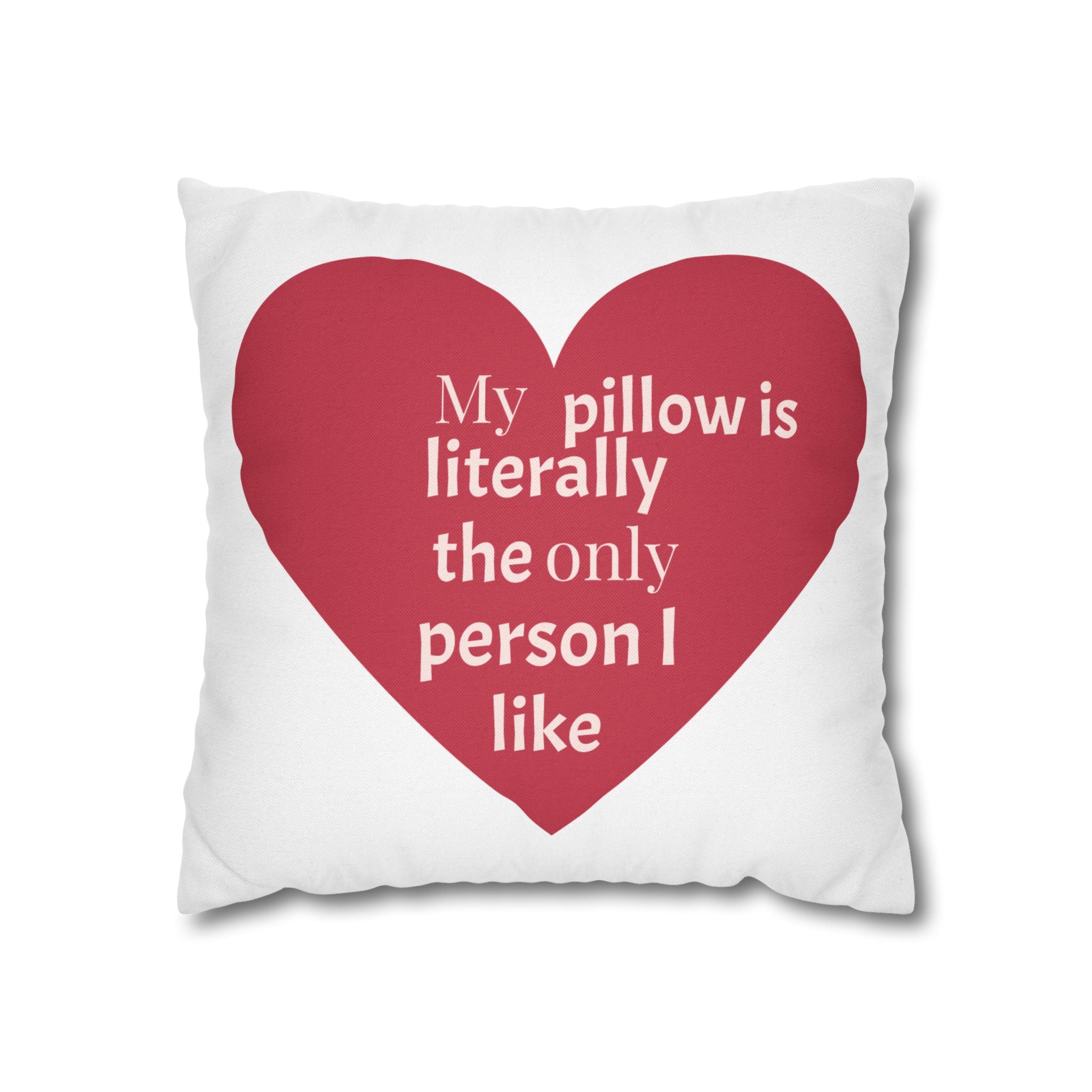 Heartfelt Pillowcase Gift for Couples, Bedroom Decor, Cozy Home Accessory, Funny Quotes, Valentine's Day, Love Gifts