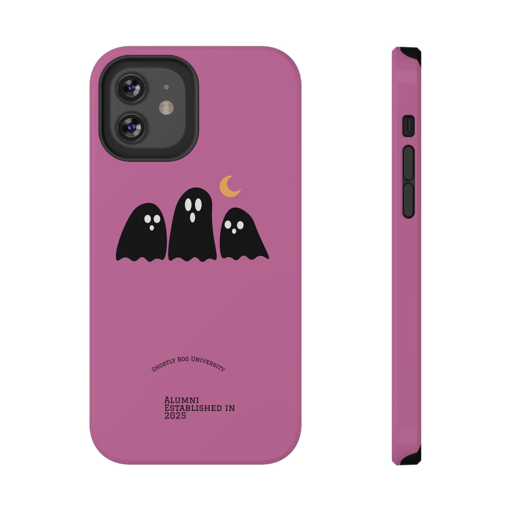 Ghostly Boo University Impact-Resistant Cases, Cute Phone Cover, Halloween Gift, College Student Accessory, Alumni Case