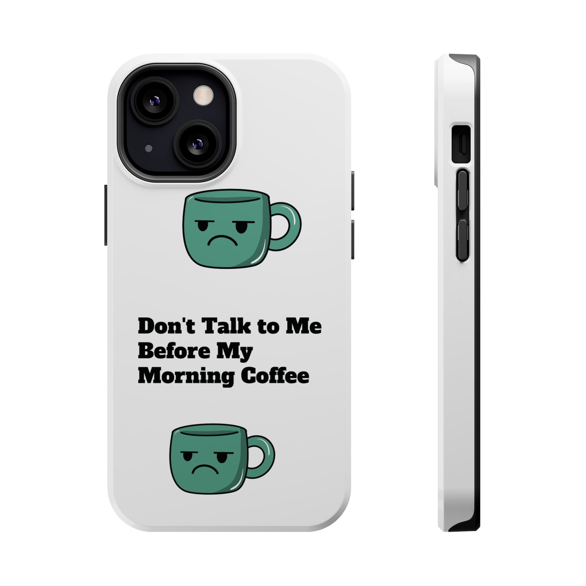 Coffee-Themed Magnetic Phone Cases, Funny Gift for Coffee Lovers, Morning Essential, Quirky Phone Accessories, Unique Merchandise