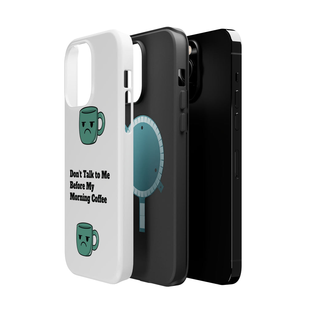 Coffee-Themed Magnetic Phone Cases, Funny Gift for Coffee Lovers, Morning Essential, Quirky Phone Accessories, Unique Merchandise