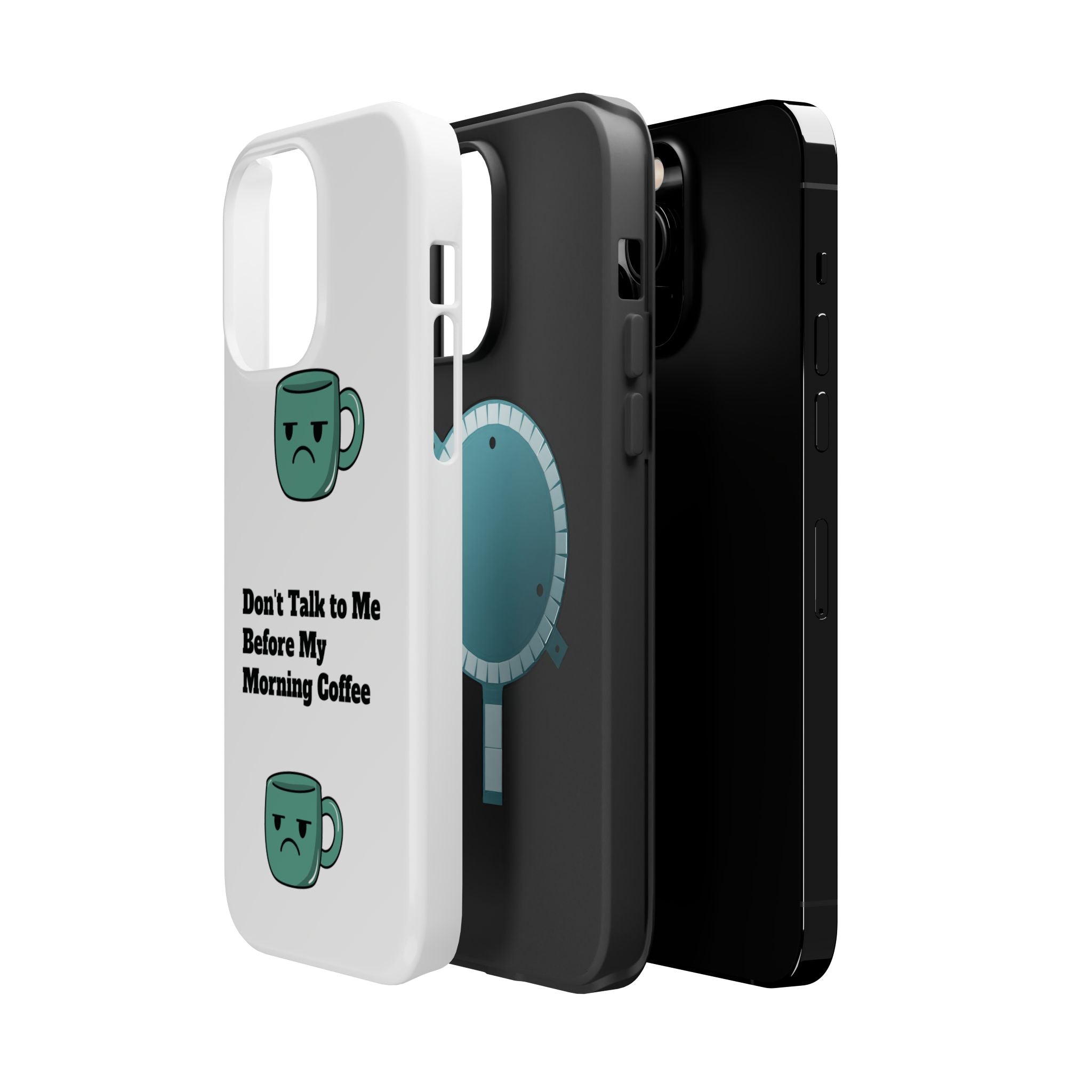 Coffee-Themed Magnetic Phone Cases, Funny Gift for Coffee Lovers, Morning Essential, Quirky Phone Accessories, Unique Merchandise