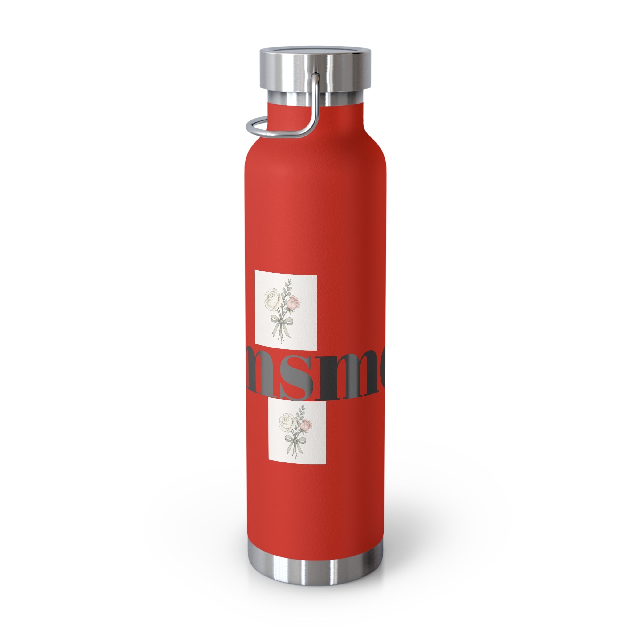 Stylish Insulated Water Bottle, 22oz Floral Stainless Steel, Great for Yoga, Hiking, Eco-Friendly Gifts for Her, Motivational Drinkware