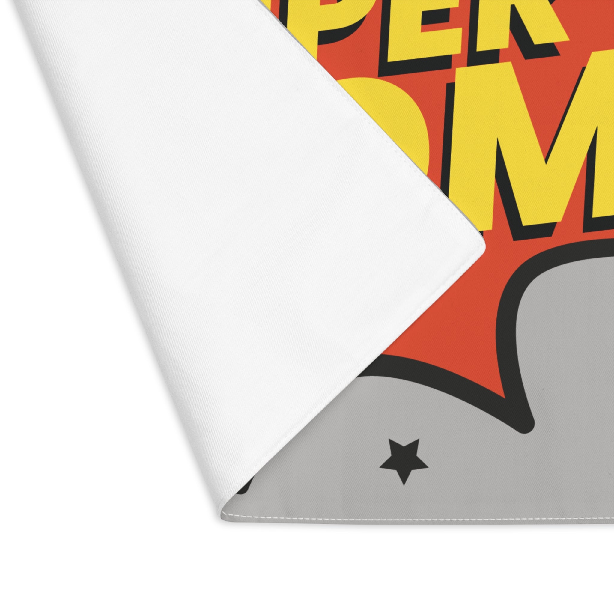 Super Mom Placemat | Fun Kitchen Decor, Gift for Mom, Family Gatherings, Mother's Day, Bright Dining Accessories