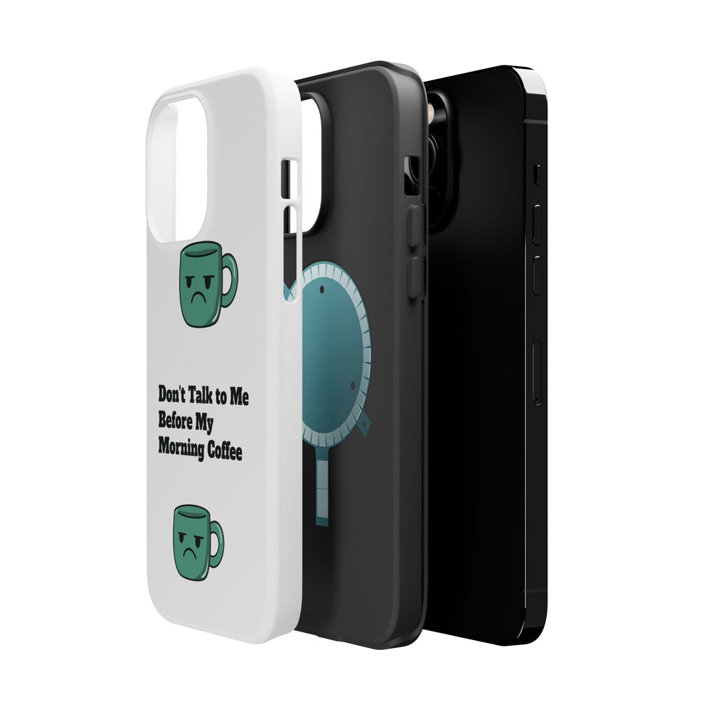 Coffee-Themed Magnetic Phone Cases, Funny Gift for Coffee Lovers, Morning Essential, Quirky Phone Accessories, Unique Merchandise