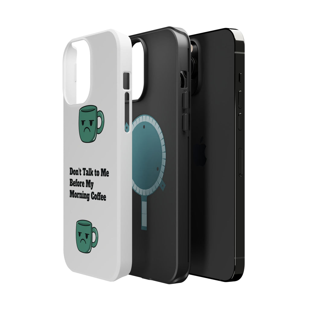 Coffee-Themed Magnetic Phone Cases, Funny Gift for Coffee Lovers, Morning Essential, Quirky Phone Accessories, Unique Merchandise