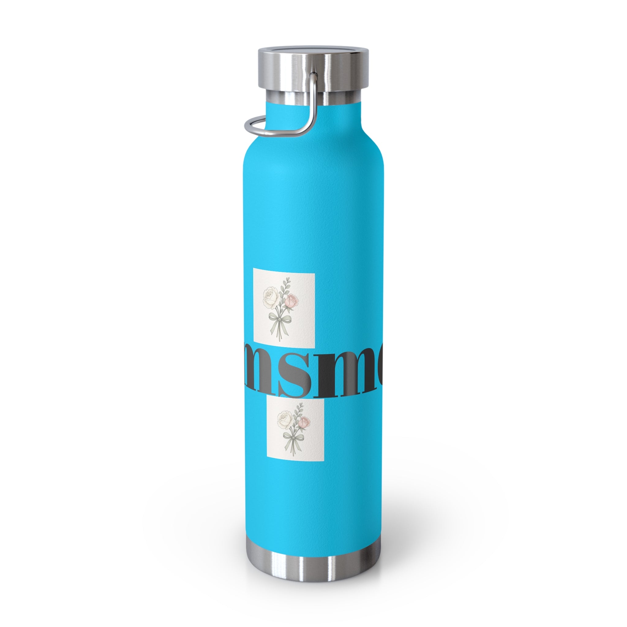 Stylish Insulated Water Bottle, 22oz Floral Stainless Steel, Great for Yoga, Hiking, Eco-Friendly Gifts for Her, Motivational Drinkware