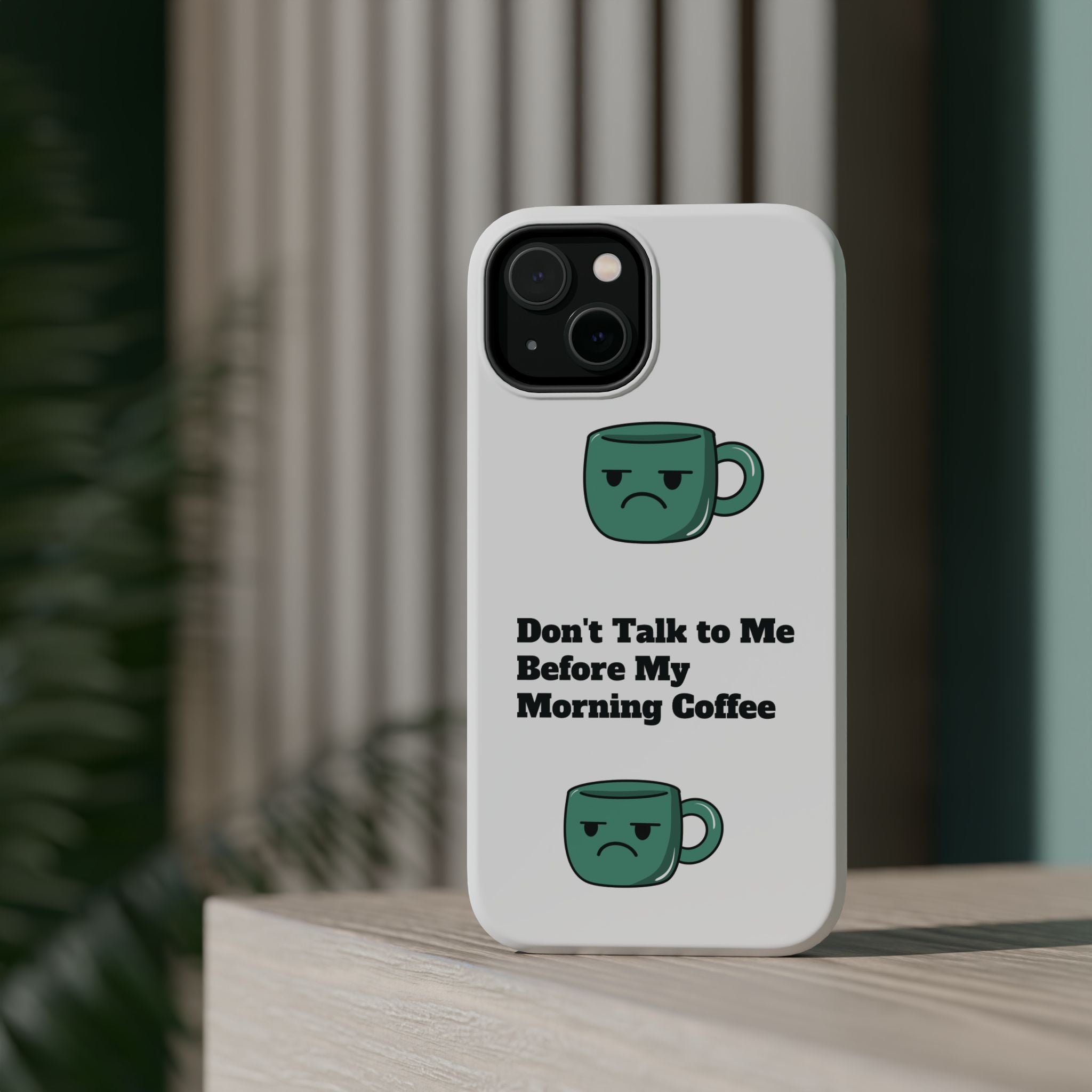 Coffee-Themed Magnetic Phone Cases, Funny Gift for Coffee Lovers, Morning Essential, Quirky Phone Accessories, Unique Merchandise