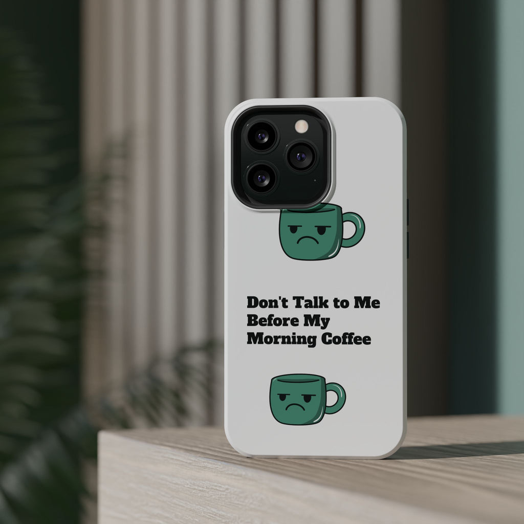 Coffee-Themed Magnetic Phone Cases, Funny Gift for Coffee Lovers, Morning Essential, Quirky Phone Accessories, Unique Merchandise