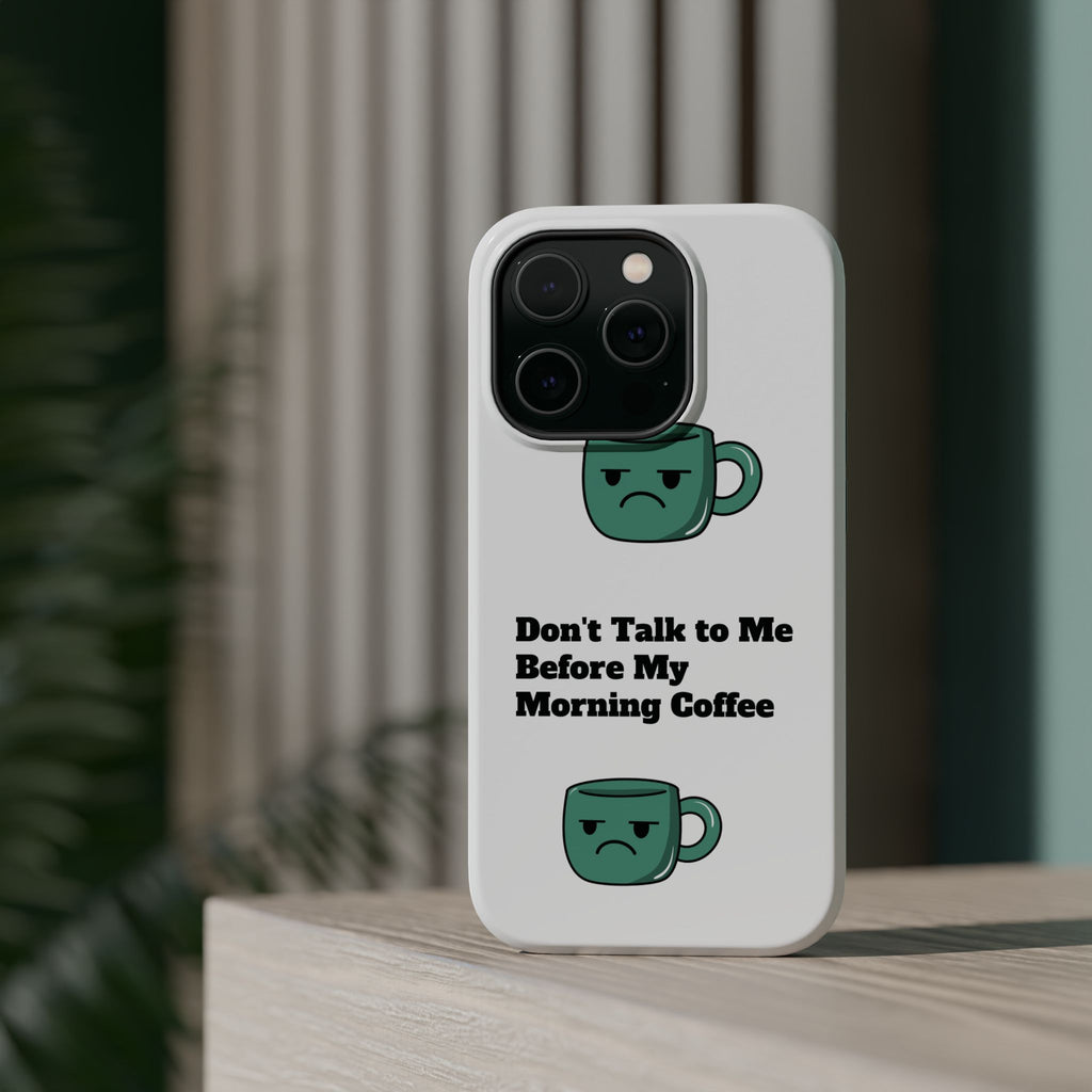 Coffee-Themed Magnetic Phone Cases, Funny Gift for Coffee Lovers, Morning Essential, Quirky Phone Accessories, Unique Merchandise