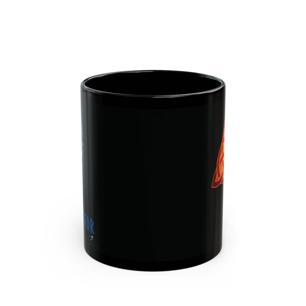 Elegant Celtic Knot Black Mug | Coffee Cup | Tea Mug | Gift for Her | Decorative Drinkware | Unique Kitchen Decor