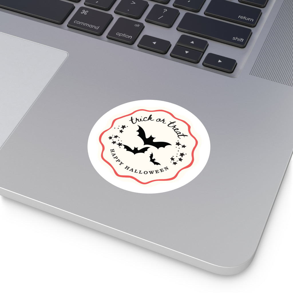 Halloween Trick or Treat Stickers, Spooky Party Decor, Customizable Holiday Labels, Indoor Outdoor Use, Halloween Gift Ideas
