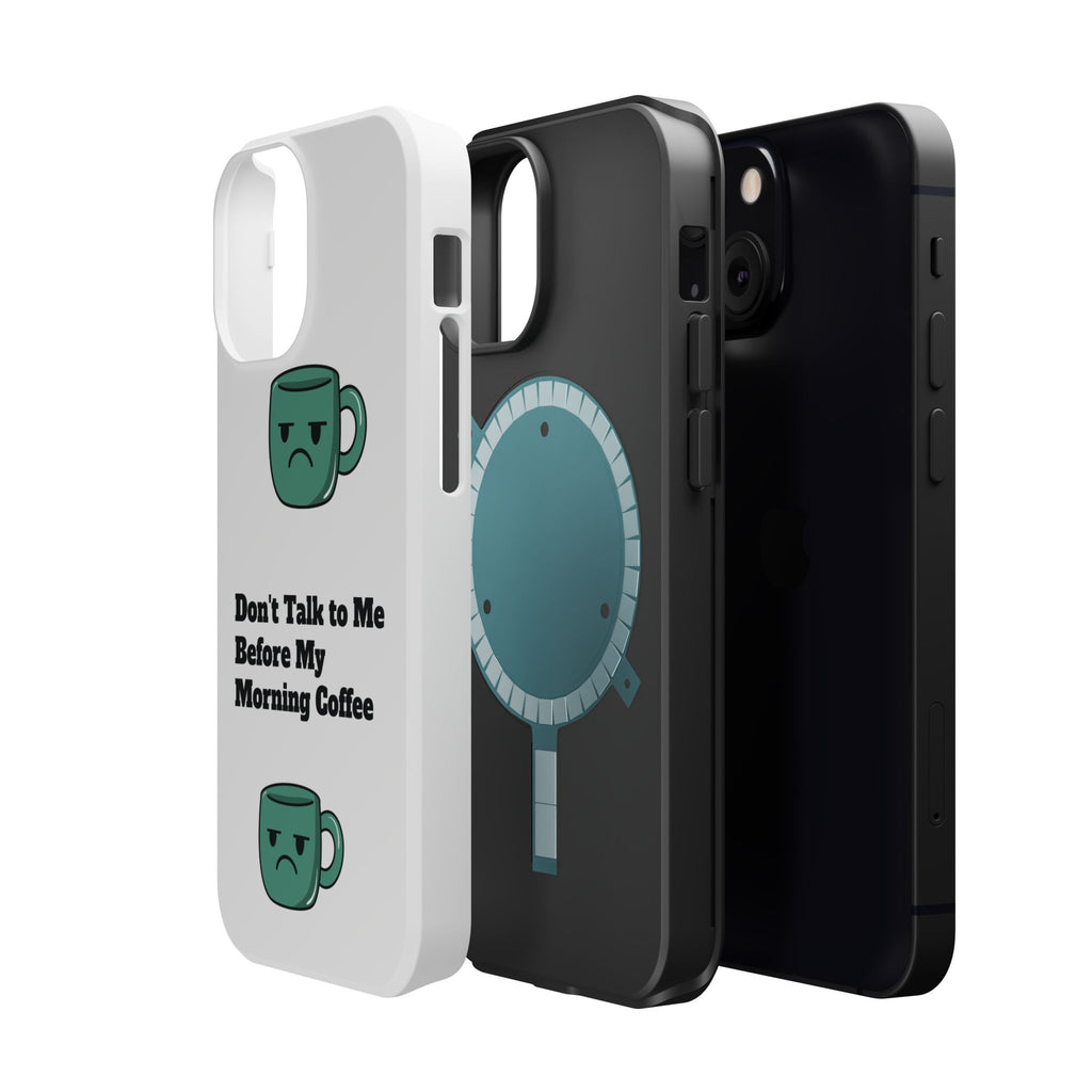 Coffee-Themed Magnetic Phone Cases, Funny Gift for Coffee Lovers, Morning Essential, Quirky Phone Accessories, Unique Merchandise