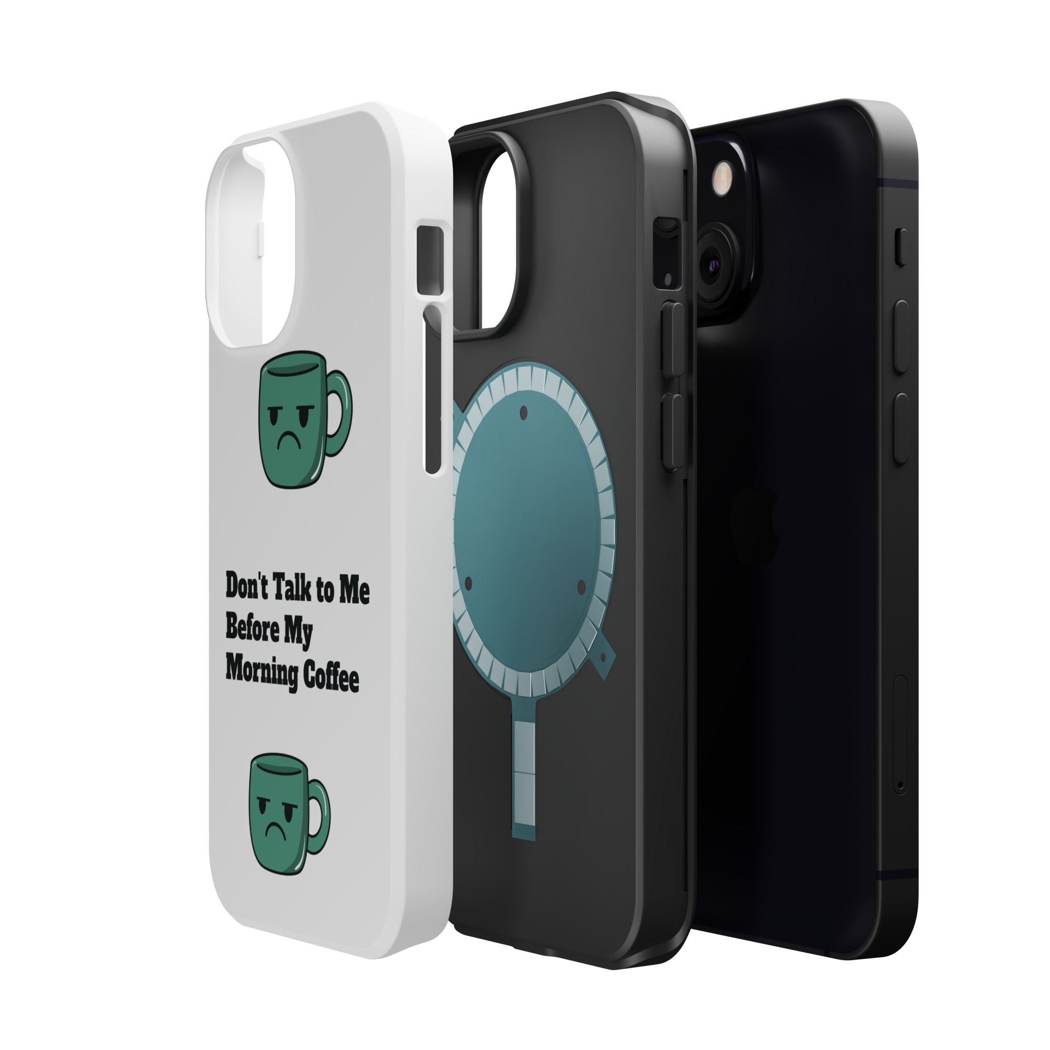Coffee-Themed Magnetic Phone Cases, Funny Gift for Coffee Lovers, Morning Essential, Quirky Phone Accessories, Unique Merchandise