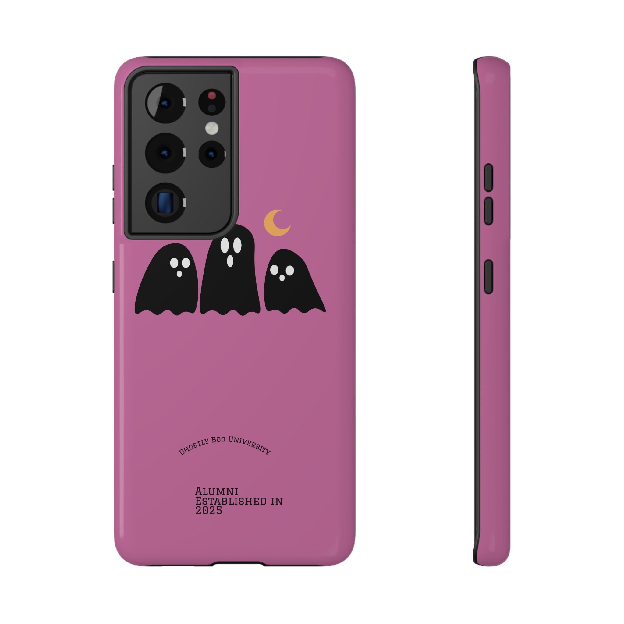 Ghostly Boo University Impact-Resistant Cases, Cute Phone Cover, Halloween Gift, College Student Accessory, Alumni Case