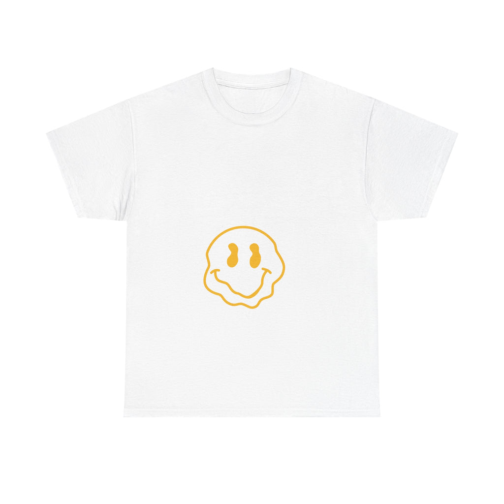 Happy Face Cotton Tee | Fun Graphic Shirt | Unisex T-Shirt for Casual Wear, Gifts, Festivals, Everyday Fashion
