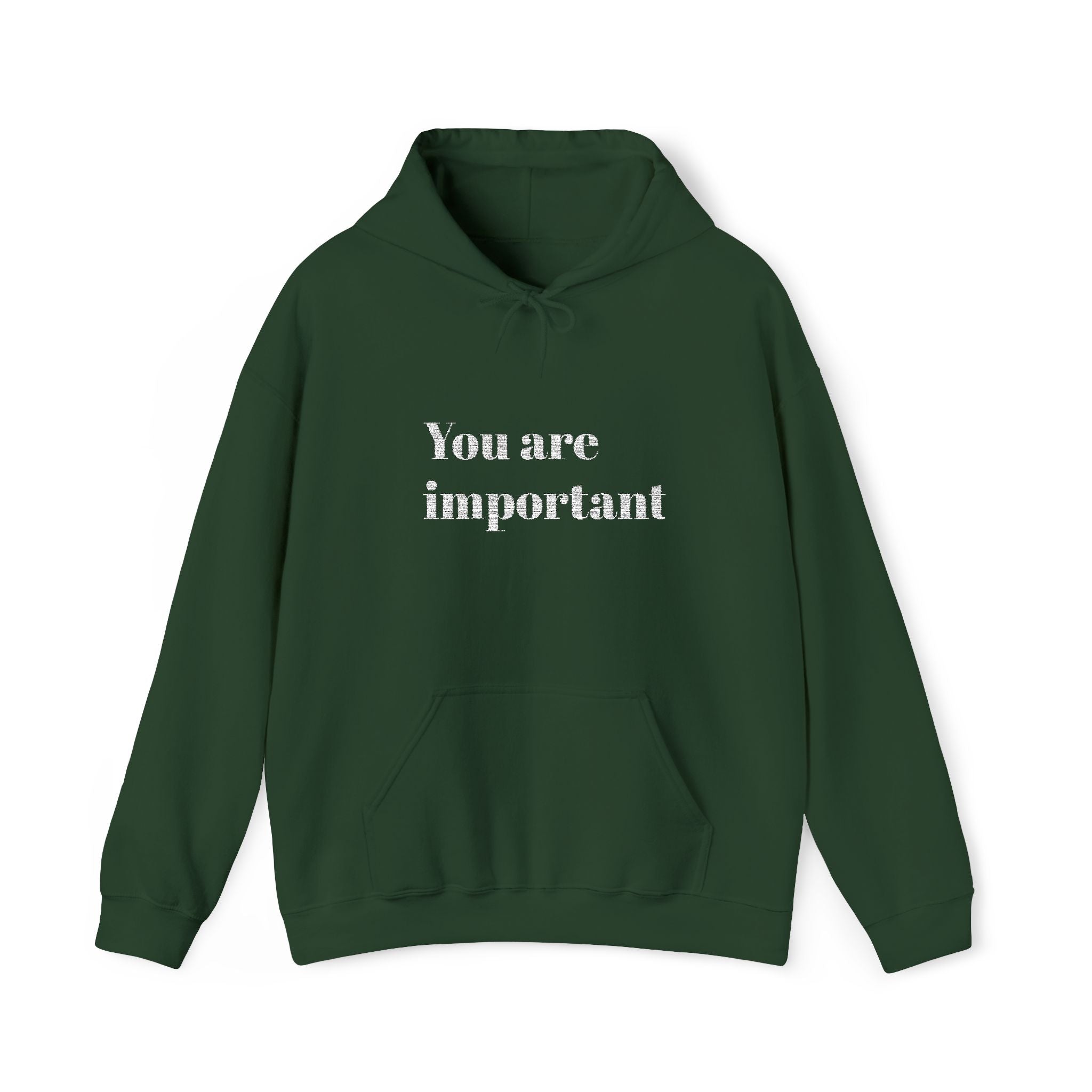 Empowering Hoodie - You Are Important, Motivational Gift, Cozy Sweatshirt, Unisex Fashion, Positive Vibes, Self-Love Apparel