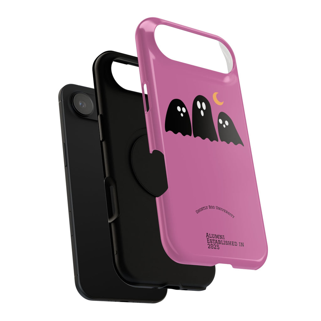 Ghostly Boo University Impact-Resistant Cases, Cute Phone Cover, Halloween Gift, College Student Accessory, Alumni Case