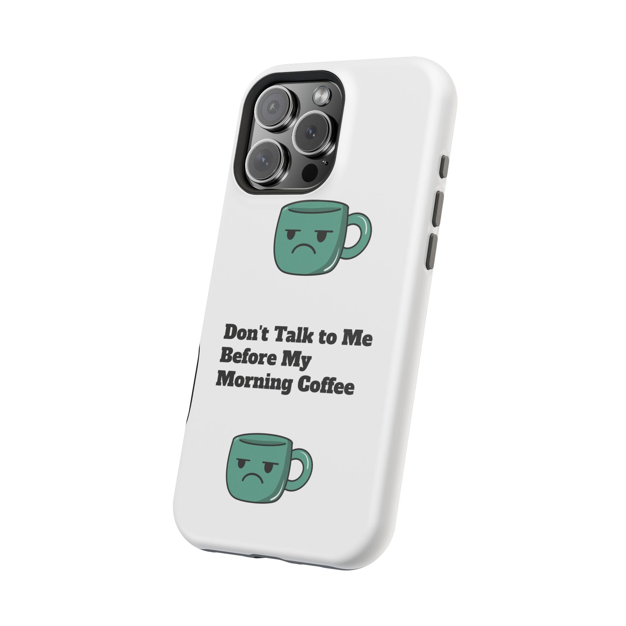 Coffee-Themed Magnetic Phone Cases, Funny Gift for Coffee Lovers, Morning Essential, Quirky Phone Accessories, Unique Merchandise