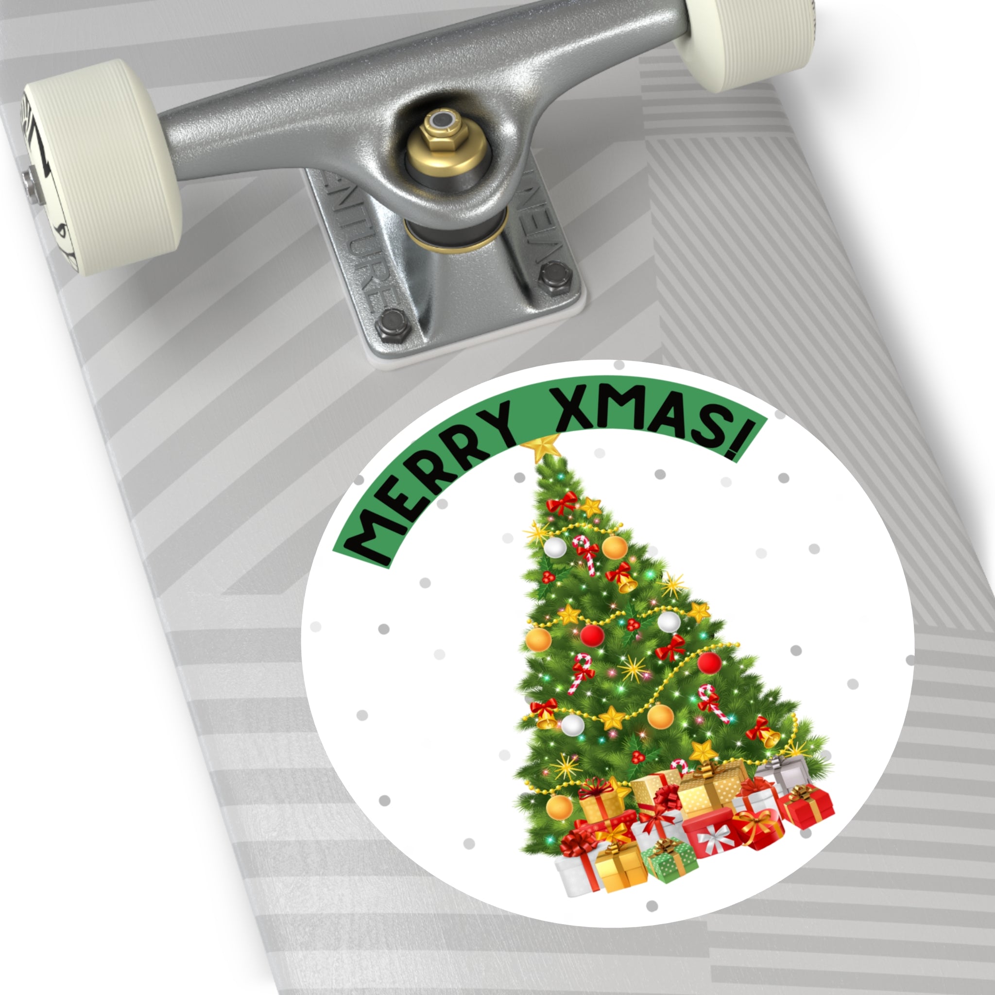 Christmas Tree Vinyl Stickers | Merry XMAS Decals for Holiday Decor, Gift Wrapping, Scrapbooking, Party Favors, Seasonal Crafts
