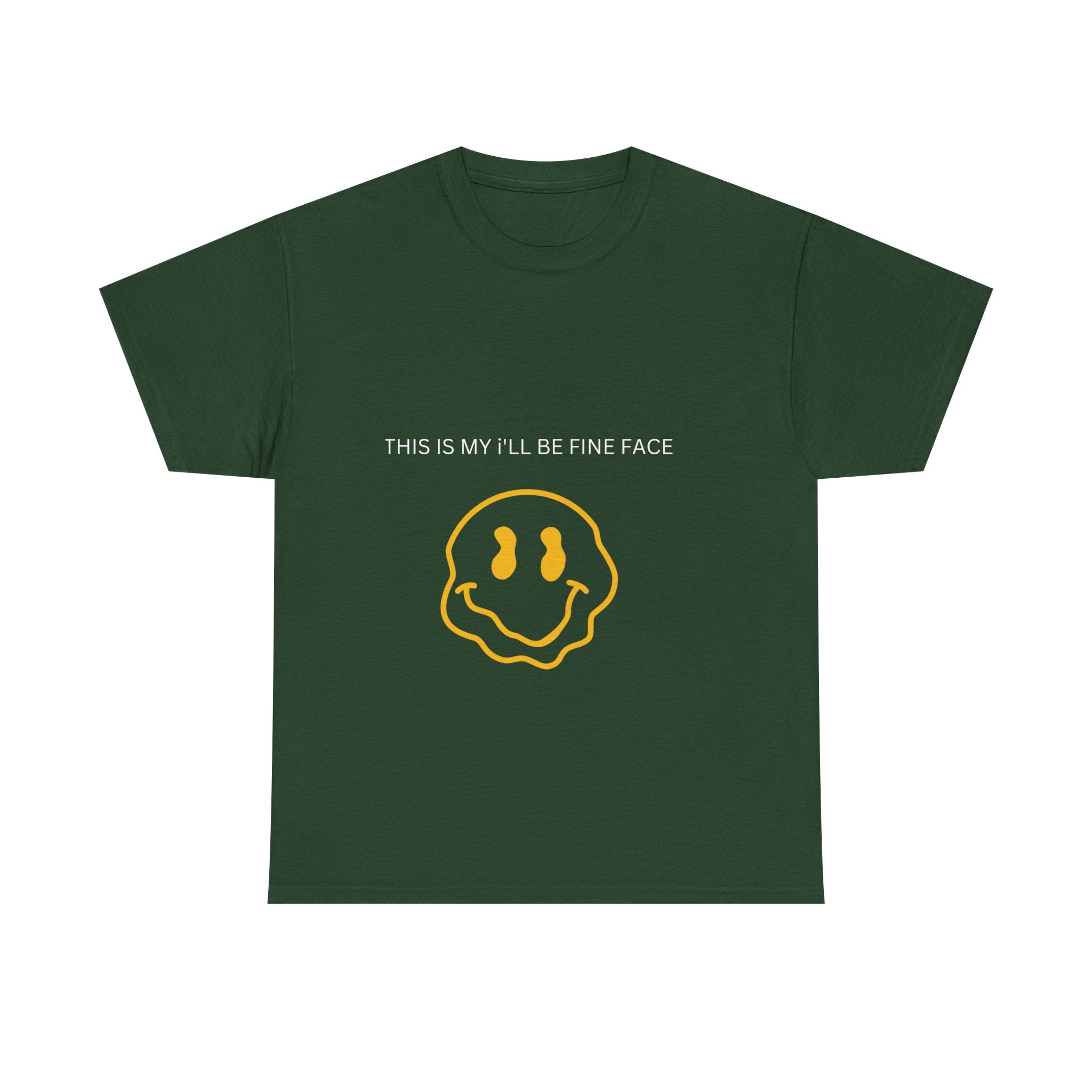 Happy Face Cotton Tee | Fun Graphic Shirt | Unisex T-Shirt for Casual Wear, Gifts, Festivals, Everyday Fashion