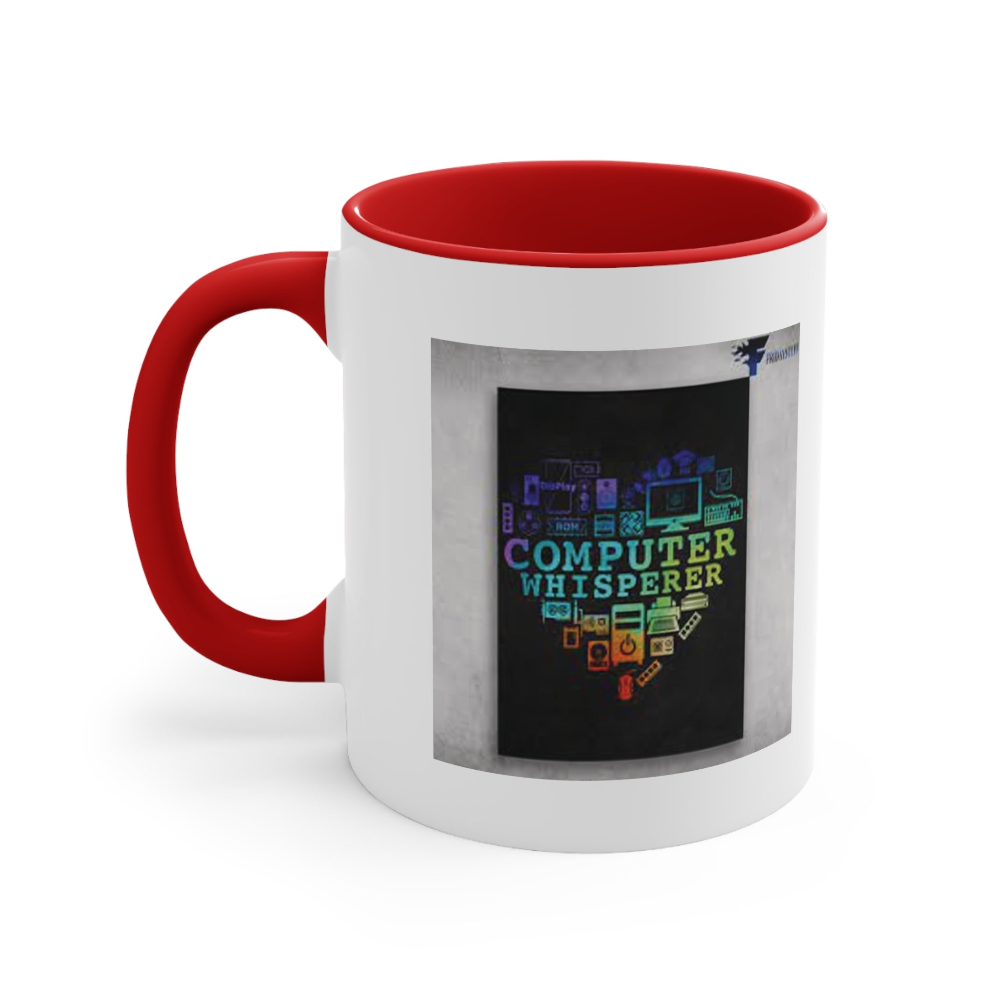Computer Whisperer Accent Mug - Perfect for Tech Lovers, Coffee Enthusiasts, Gift for Programmers, Office Decor, Colorful Mug