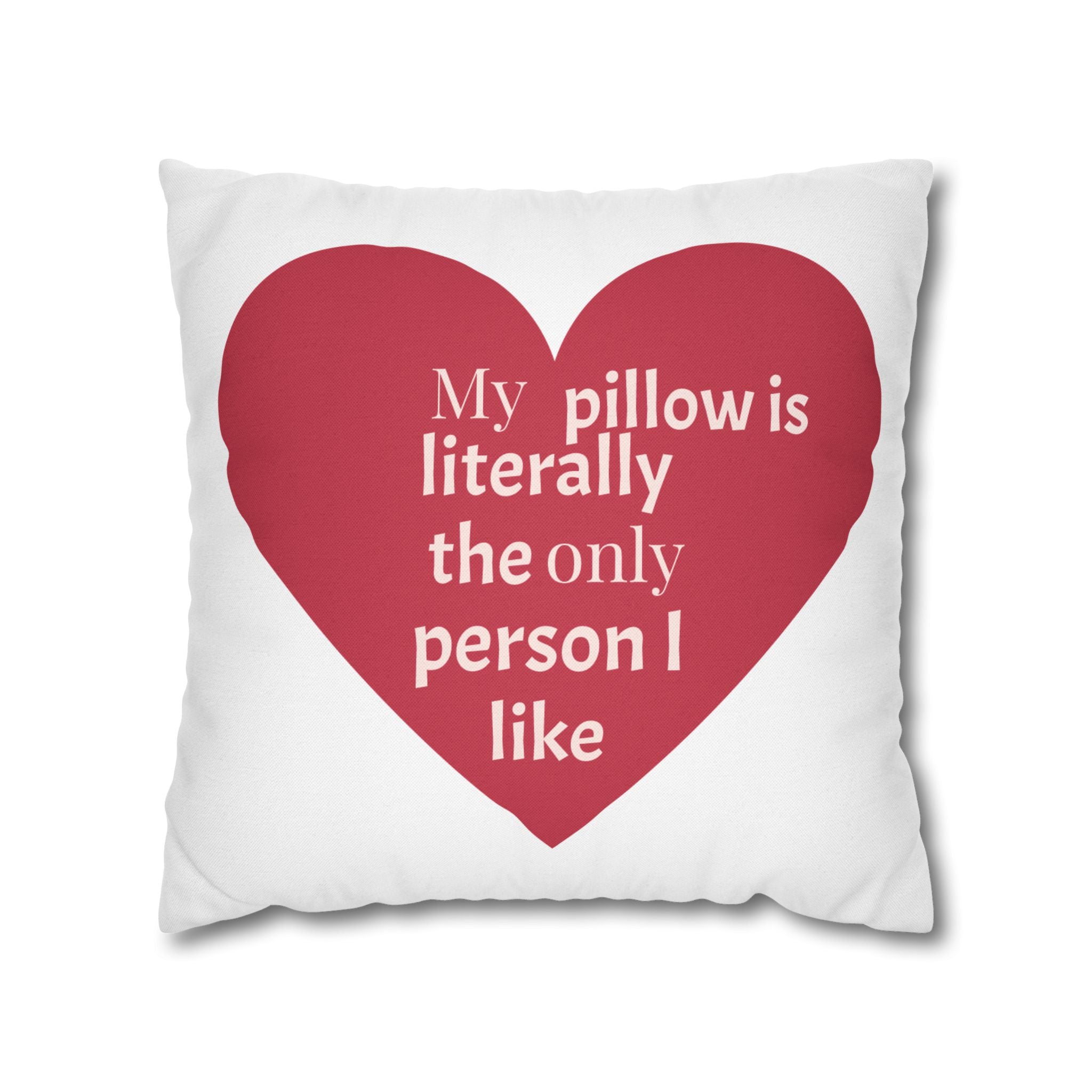 Heartfelt Pillowcase Gift for Couples, Bedroom Decor, Cozy Home Accessory, Funny Quotes, Valentine's Day, Love Gifts