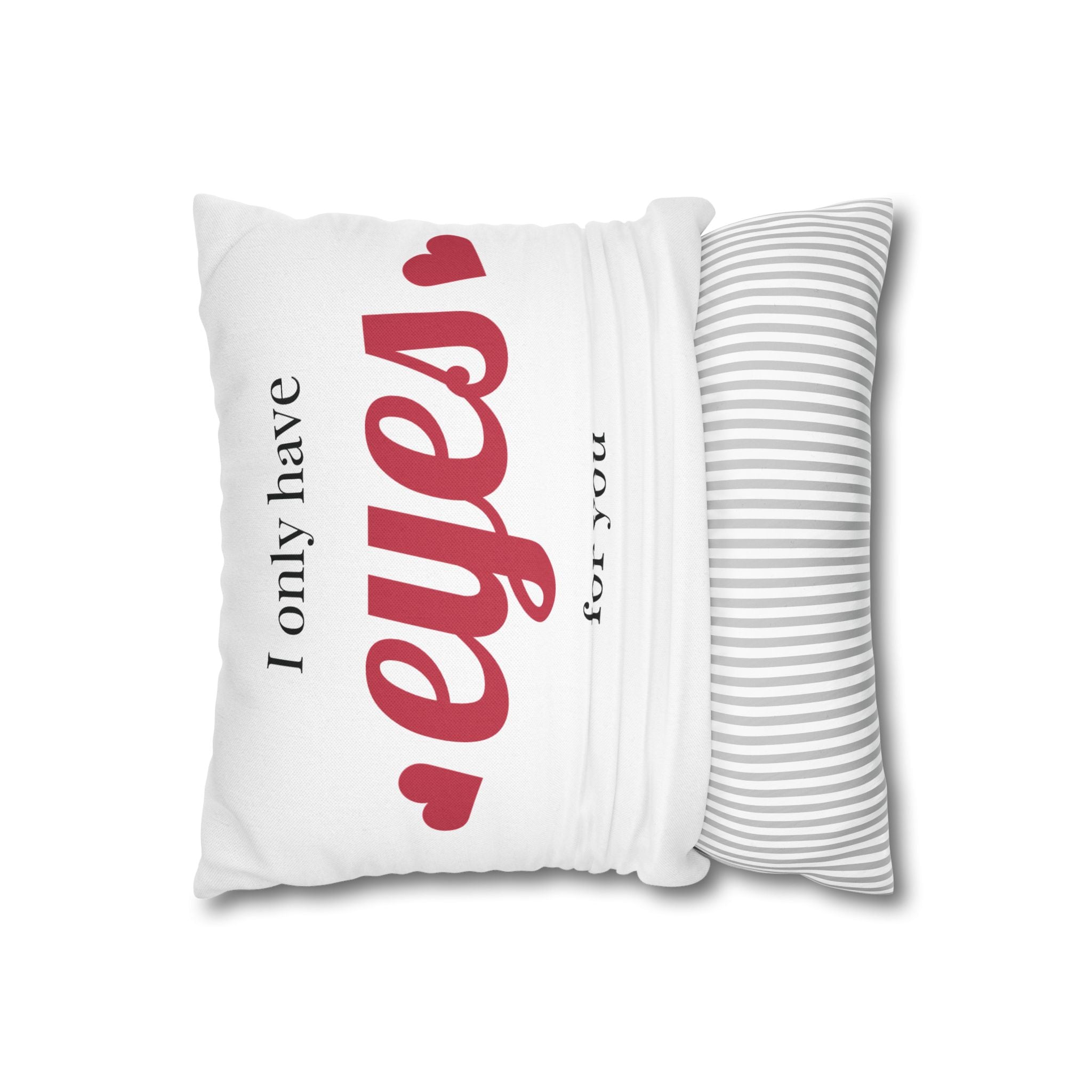 Heartfelt Pillowcase Gift for Couples, Bedroom Decor, Cozy Home Accessory, Funny Quotes, Valentine's Day, Love Gifts