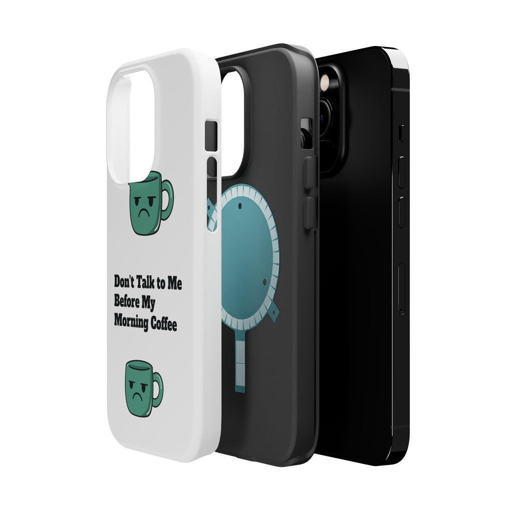 Coffee-Themed Magnetic Phone Cases, Funny Gift for Coffee Lovers, Morning Essential, Quirky Phone Accessories, Unique Merchandise