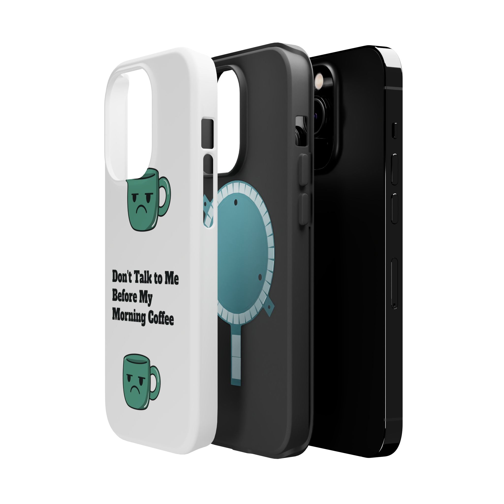 Coffee-Themed Magnetic Phone Cases, Funny Gift for Coffee Lovers, Morning Essential, Quirky Phone Accessories, Unique Merchandise