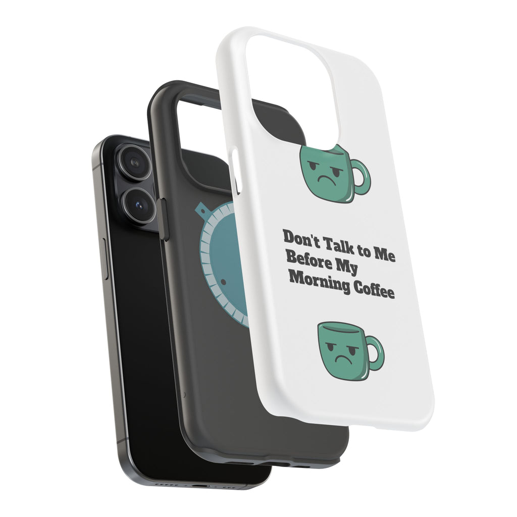 Coffee-Themed Magnetic Phone Cases, Funny Gift for Coffee Lovers, Morning Essential, Quirky Phone Accessories, Unique Merchandise
