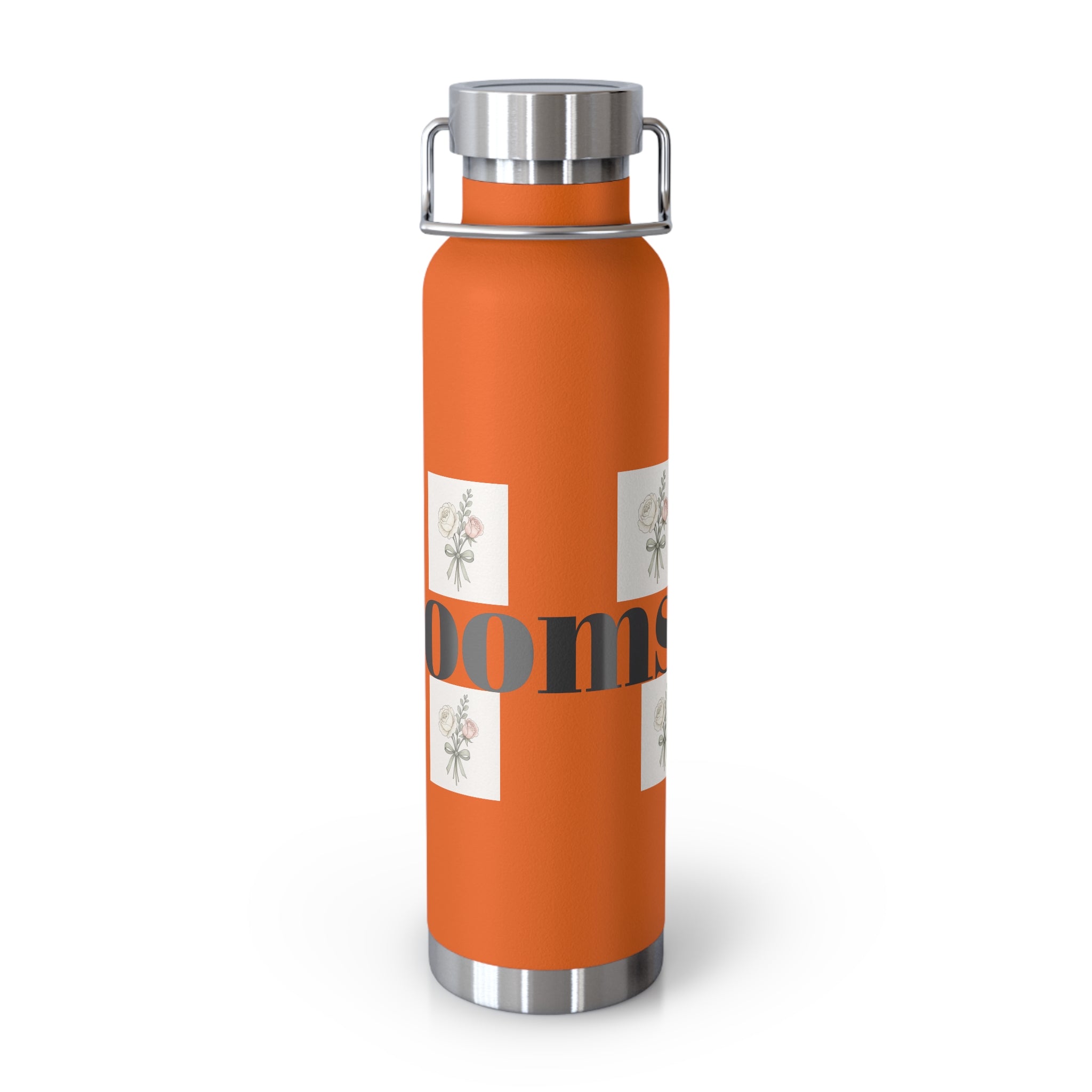 Stylish Insulated Water Bottle, 22oz Floral Stainless Steel, Great for Yoga, Hiking, Eco-Friendly Gifts for Her, Motivational Drinkware