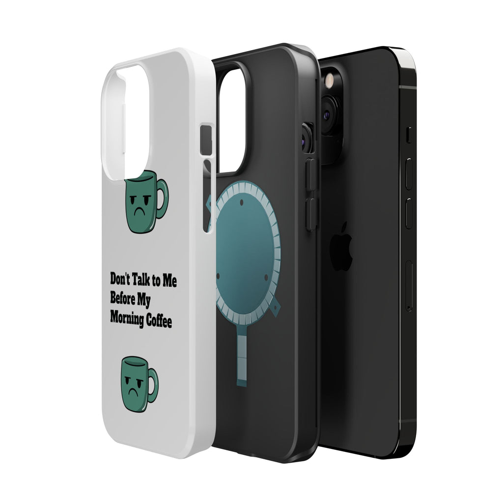 Coffee-Themed Magnetic Phone Cases, Funny Gift for Coffee Lovers, Morning Essential, Quirky Phone Accessories, Unique Merchandise