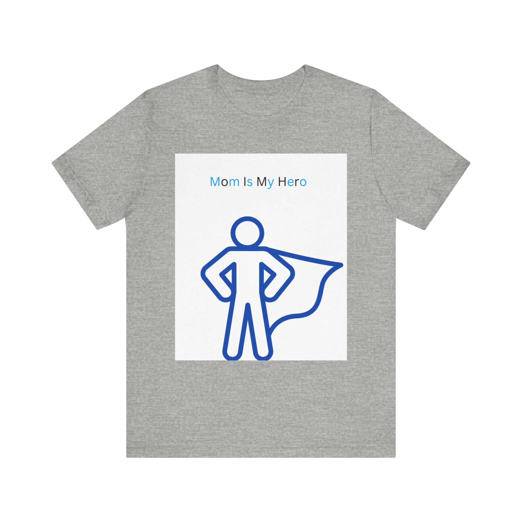 Mom Is My Hero Graphic Tee – Gift for Mother, Superhero Shirt, Family Reunion, Mother's Day, Casual Wear