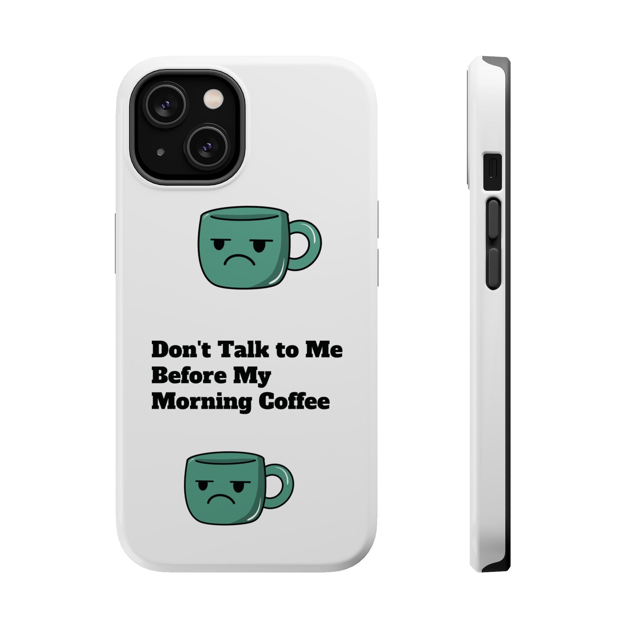 Coffee-Themed Magnetic Phone Cases, Funny Gift for Coffee Lovers, Morning Essential, Quirky Phone Accessories, Unique Merchandise