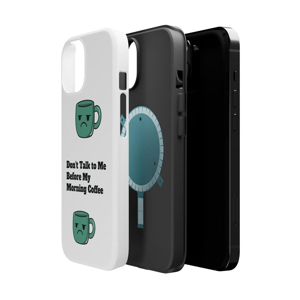 Coffee-Themed Magnetic Phone Cases, Funny Gift for Coffee Lovers, Morning Essential, Quirky Phone Accessories, Unique Merchandise