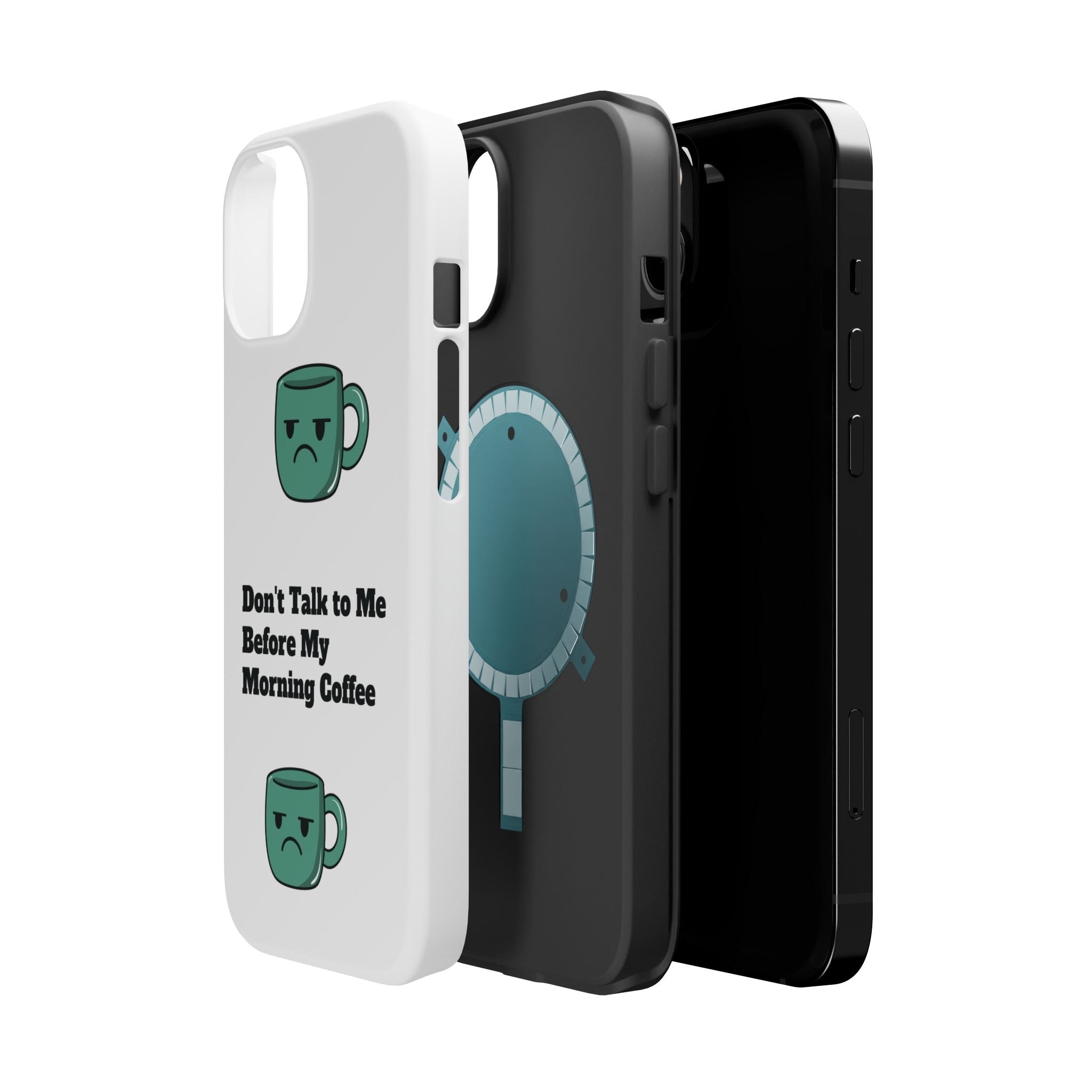 Coffee-Themed Magnetic Phone Cases, Funny Gift for Coffee Lovers, Morning Essential, Quirky Phone Accessories, Unique Merchandise