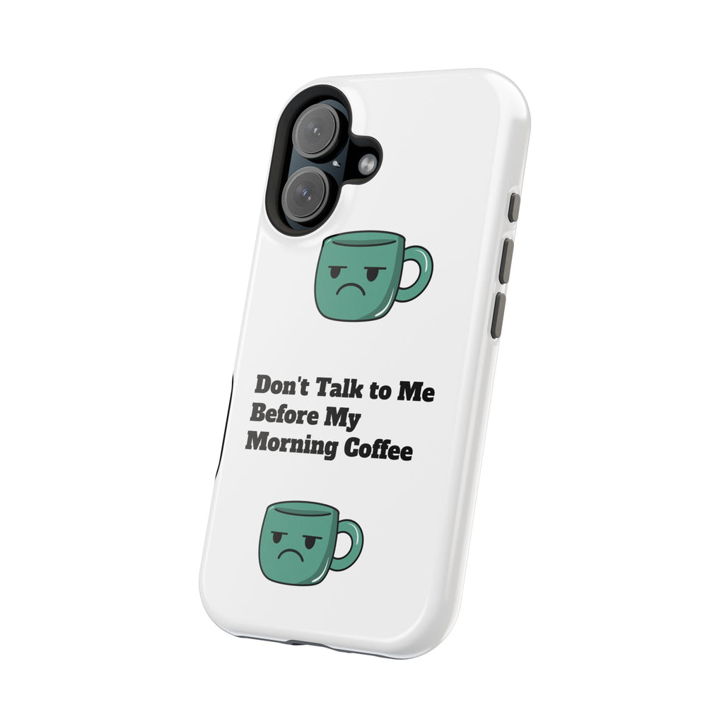 Coffee-Themed Magnetic Phone Cases, Funny Gift for Coffee Lovers, Morning Essential, Quirky Phone Accessories, Unique Merchandise