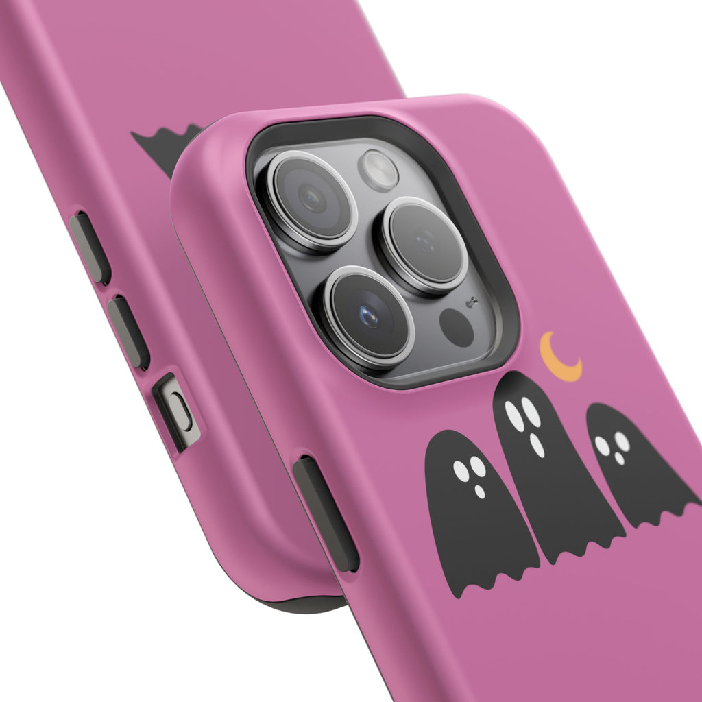 Ghostly Boo University Impact-Resistant Cases, Cute Phone Cover, Halloween Gift, College Student Accessory, Alumni Case